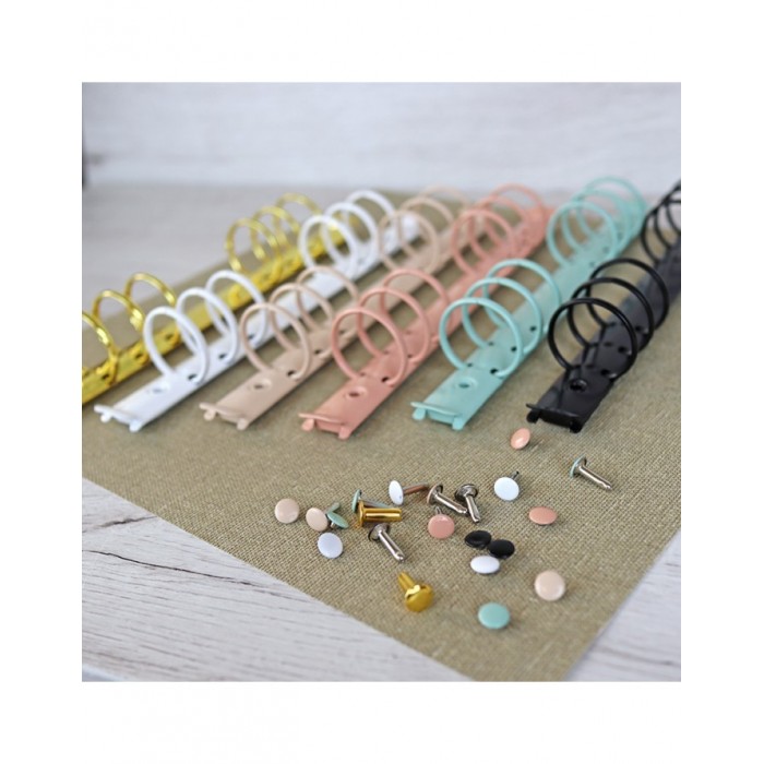 Mecanismo 6 anillas para a5 rosa