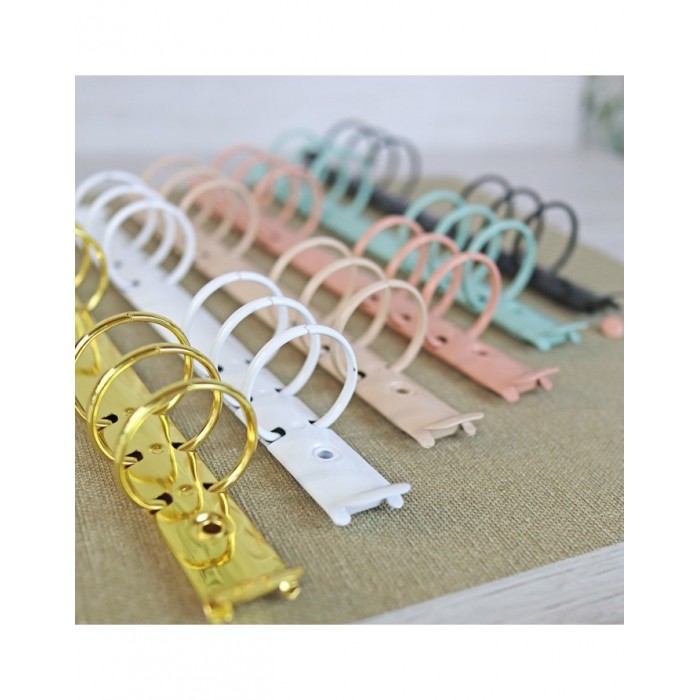 Mecanismo 6 anillas para a5 rosa