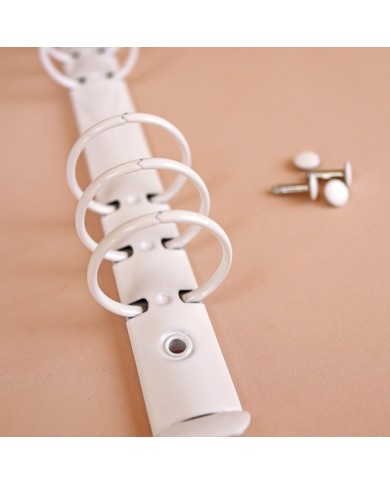 Mecanismo 6 anillas para a5 blanco