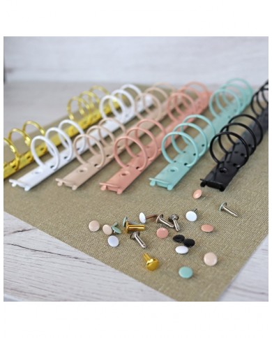 Mecanismo 6 anillas para a5 crema