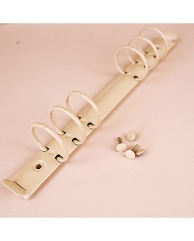 Mecanismo 6 anillas para a5 crema