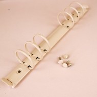 Mecanismo 6 anillas para a5 crema