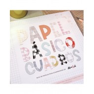 Bloc papeles Basicos de cuadros Aluacid 12x12 pulgadas