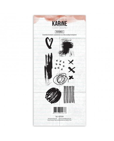 Clear Stamp Textures Les Ateliers de Karine KAT1504