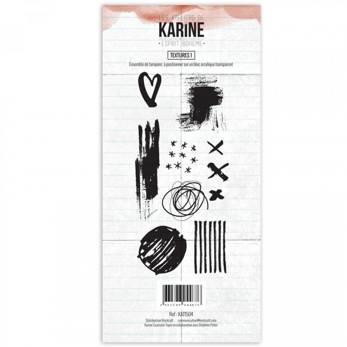 Clear Stamp Textures Les Ateliers de Karine KAT1504