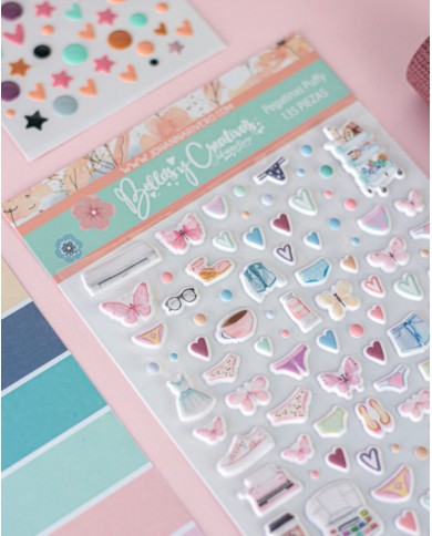 Pegatinas Puffy Nuestros Caminos Johanna Rivero