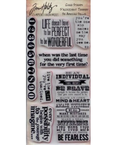 Tim Holtz stamps- thj008 phrases2