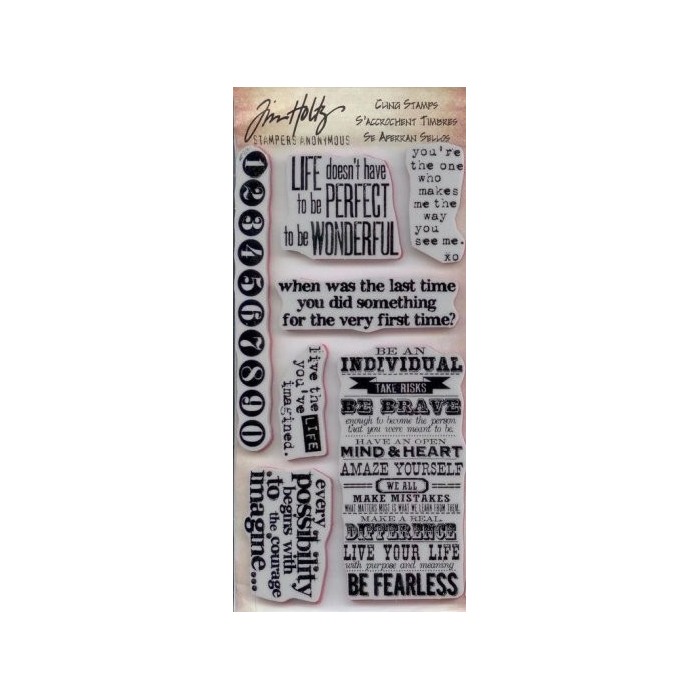 Tim Holtz stamps- thj008 phrases2