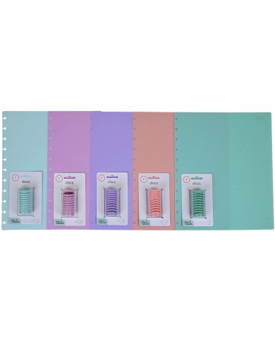 Juego de discos y cubiertas para cuaderno