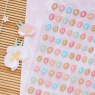 Stickers Alfabeto puffy Aloha