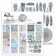Colecciones de Papeles "My favorite week"- 8 papeles doble faz mas 1 hoja de recortables 30x30+bonus page