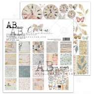 Colecciones de Papeles "Cream"- 8 papeles doble faz mas 1 hoja de recortablesABStudio 30x30+bonus page
