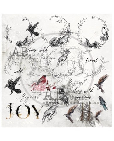 Colección de Papeles "Breeze of the forest"- 30x30 + bonus page