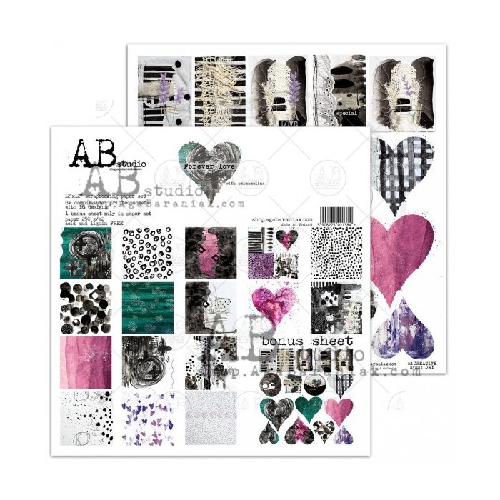 Colección de Papeles "ForeverLove"- 30x30 + bonus page