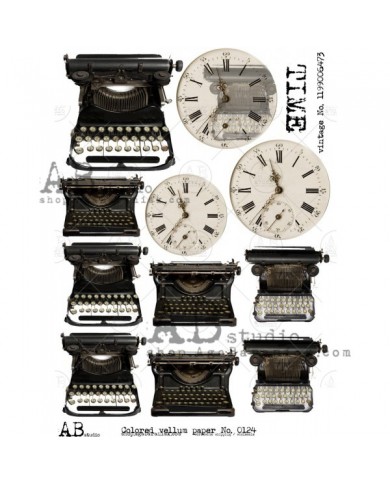 Colored vellum paper 0124