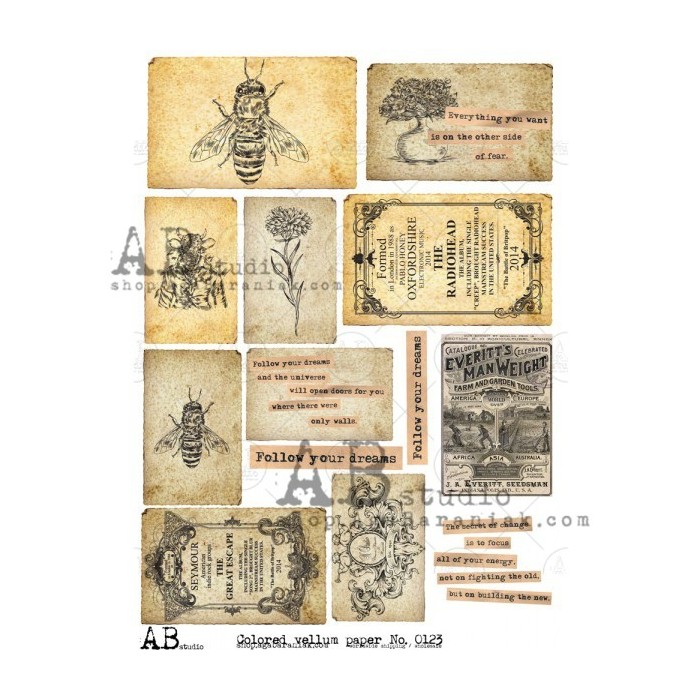 Decoupage rice paper 0123