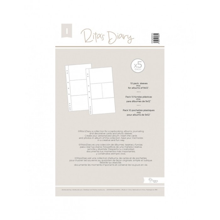Fundas 9x12'' modelo I Ritas Diary RRPA/RDF014