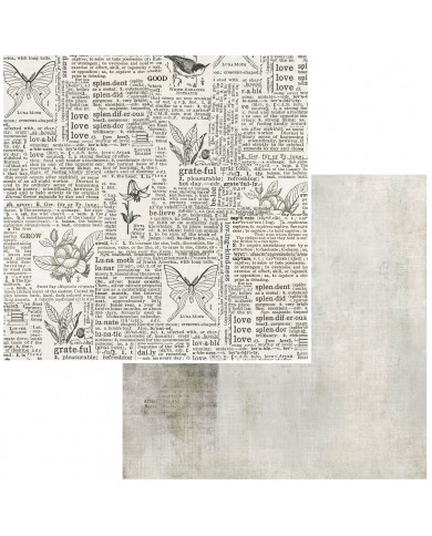 Colección de Paples + 2 hojas de recortables  Vintage Artistry Essentials – 30x30