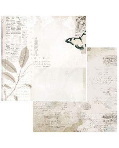 Colección de Paples + 2 hojas de recortables  Vintage Artistry Essentials – 30x30