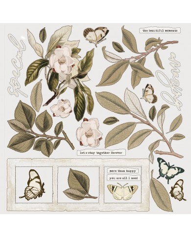 Colección de Paples + 2 hojas de recortables  Vintage Artistry Essentials – 30x30