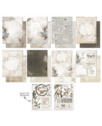 Colección de Papeles Vintage Artistry Essentials –15x20cmts