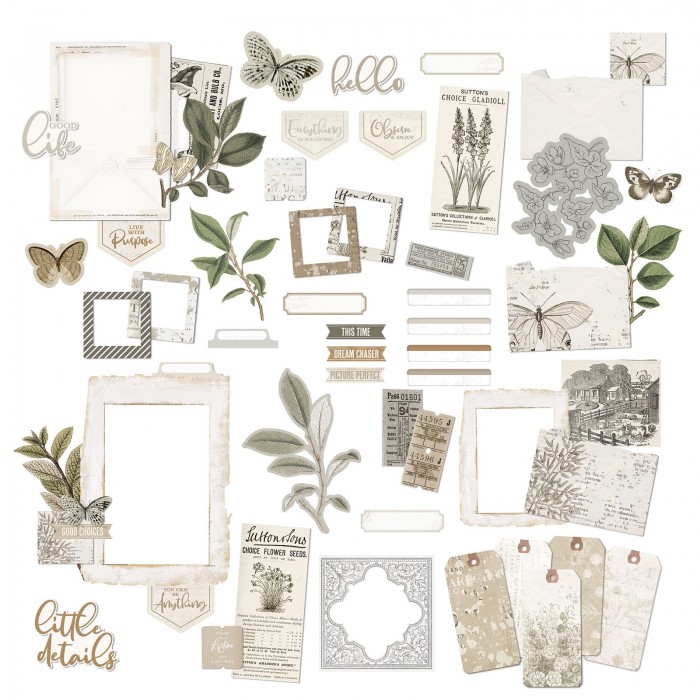 Recortables laser o Diecuts Vintage Artistry Essentials – Ephemera Bits VAE-33683