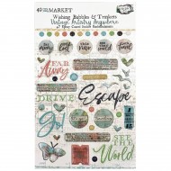 Stickers epoxy Vintage Artistry Anywhere – Wishing Bubbles and Trinkets - 49andMarket
