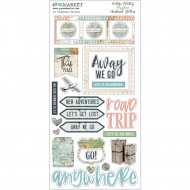 49andMarket - Vintage Artistry Anywhere Chipboard Stickers
